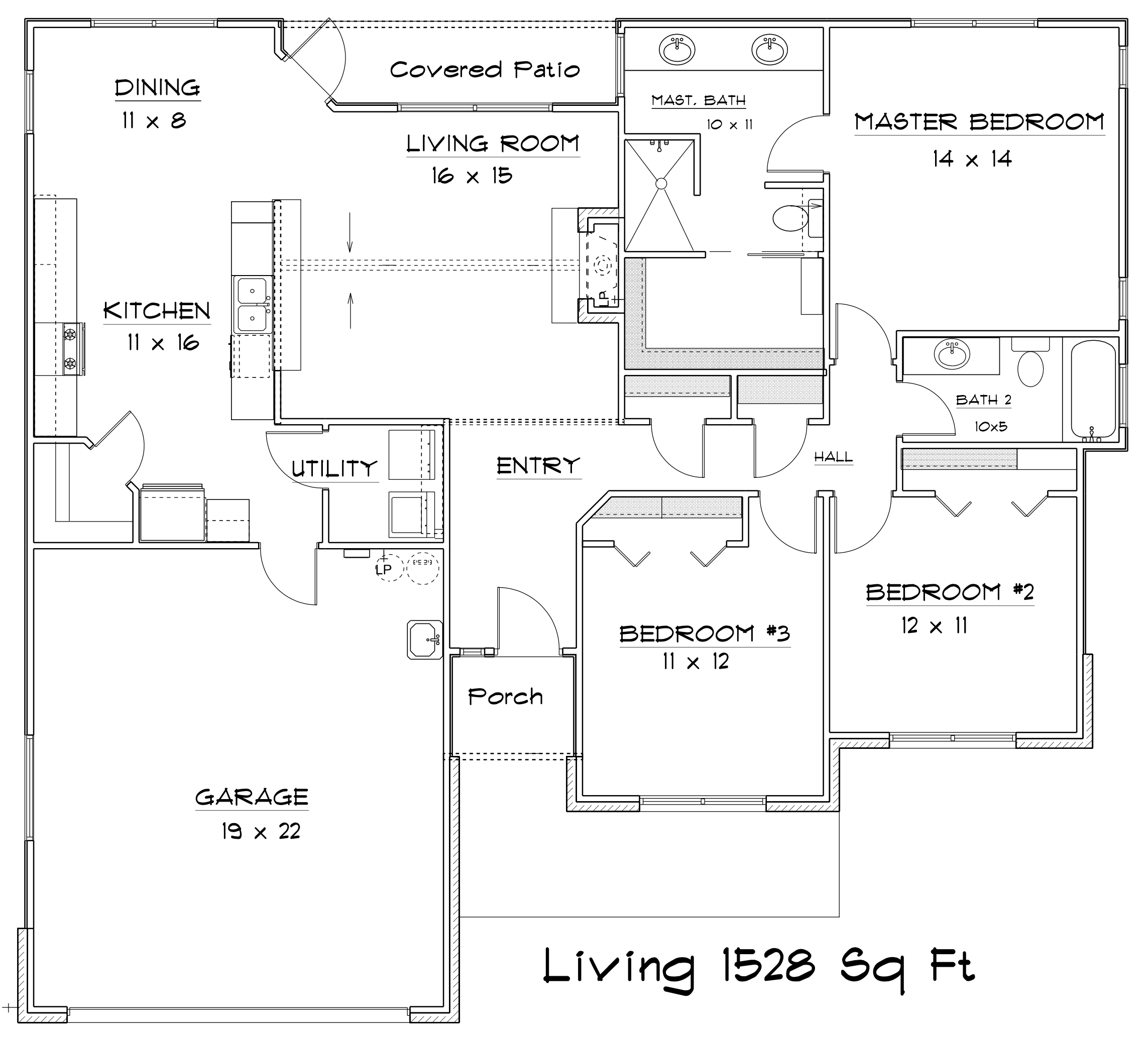 1528 Market Plan custom residential floor plans