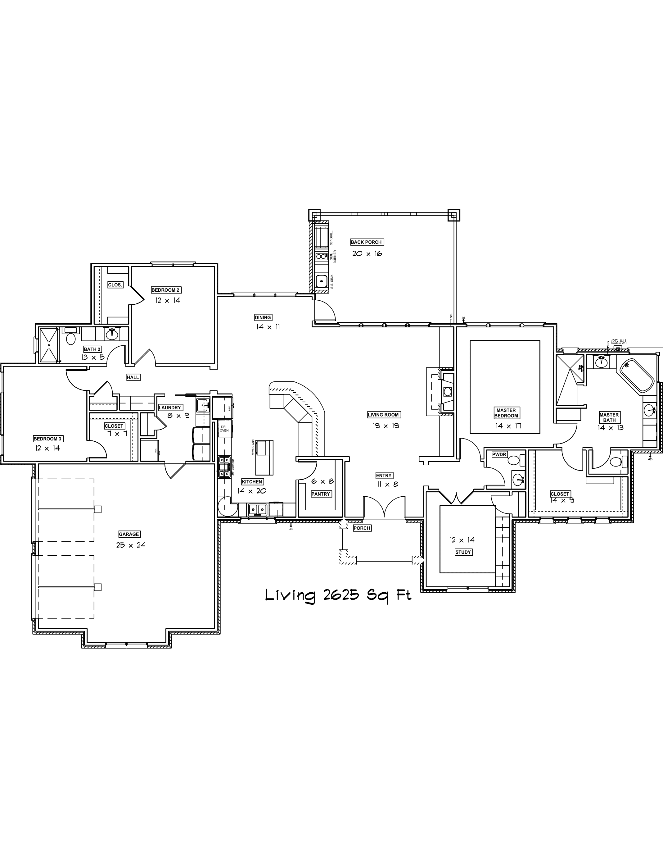 2625 Market Plan floor plans from custom home builder